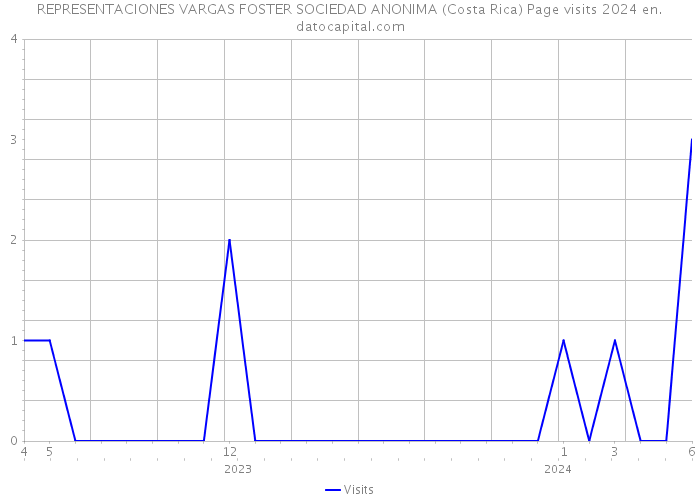 REPRESENTACIONES VARGAS FOSTER SOCIEDAD ANONIMA (Costa Rica) Page visits 2024 