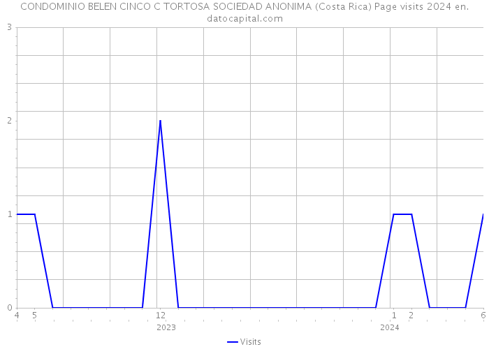 CONDOMINIO BELEN CINCO C TORTOSA SOCIEDAD ANONIMA (Costa Rica) Page visits 2024 