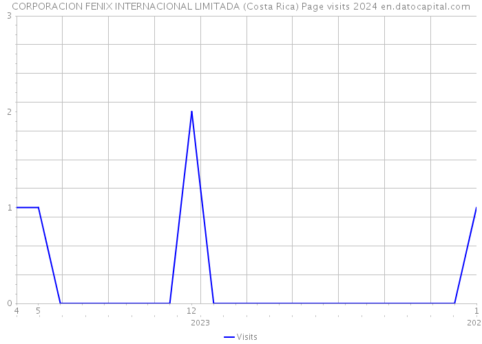 CORPORACION FENIX INTERNACIONAL LIMITADA (Costa Rica) Page visits 2024 