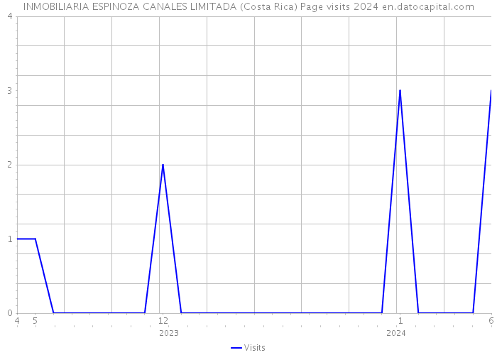 INMOBILIARIA ESPINOZA CANALES LIMITADA (Costa Rica) Page visits 2024 