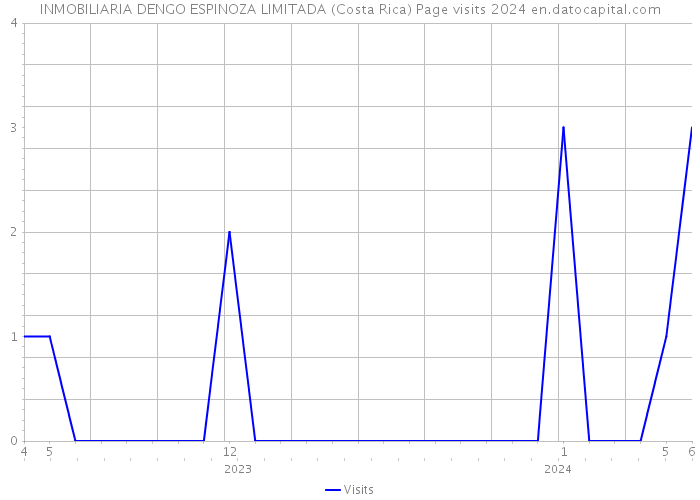 INMOBILIARIA DENGO ESPINOZA LIMITADA (Costa Rica) Page visits 2024 