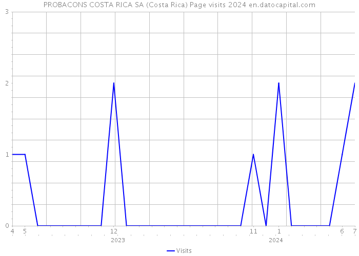 PROBACONS COSTA RICA SA (Costa Rica) Page visits 2024 