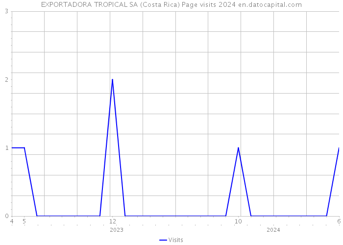 EXPORTADORA TROPICAL SA (Costa Rica) Page visits 2024 