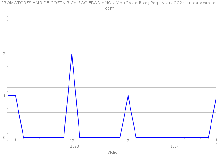 PROMOTORES HMR DE COSTA RICA SOCIEDAD ANONIMA (Costa Rica) Page visits 2024 