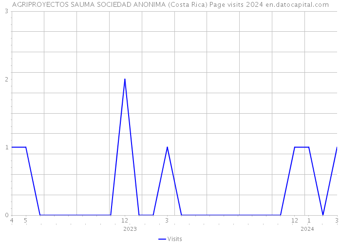 AGRIPROYECTOS SAUMA SOCIEDAD ANONIMA (Costa Rica) Page visits 2024 