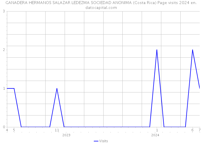 GANADERA HERMANOS SALAZAR LEDEZMA SOCIEDAD ANONIMA (Costa Rica) Page visits 2024 