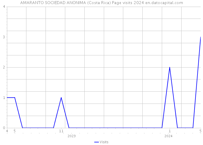 AMARANTO SOCIEDAD ANONIMA (Costa Rica) Page visits 2024 