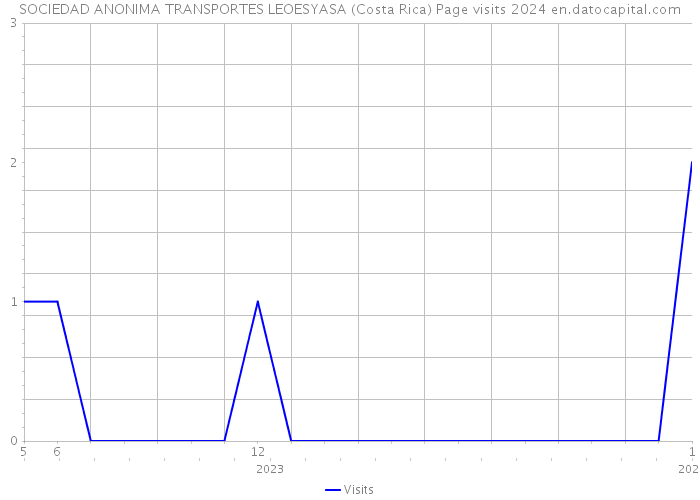 SOCIEDAD ANONIMA TRANSPORTES LEOESYASA (Costa Rica) Page visits 2024 