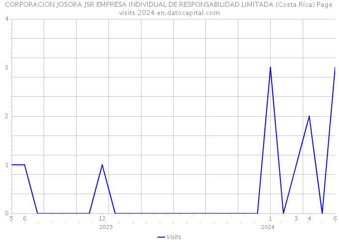 CORPORACION JOSORA JSR EMPRESA INDIVIDUAL DE RESPONSABILIDAD LIMITADA (Costa Rica) Page visits 2024 