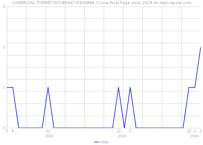 COMERCIAL TORRES SOCIEDAD ANONIMA (Costa Rica) Page visits 2024 