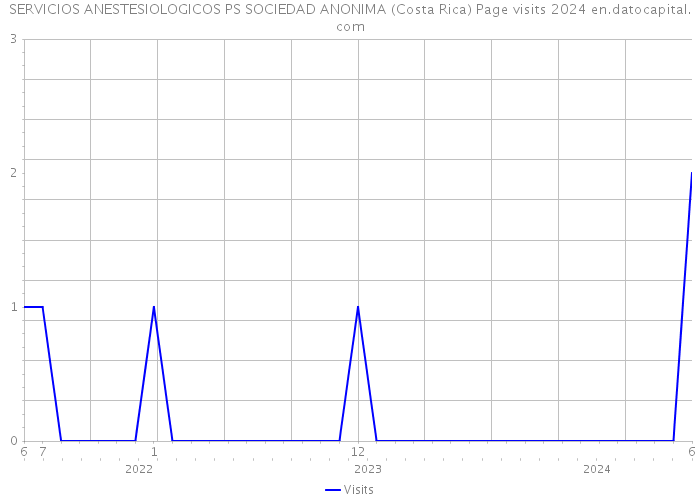 SERVICIOS ANESTESIOLOGICOS PS SOCIEDAD ANONIMA (Costa Rica) Page visits 2024 
