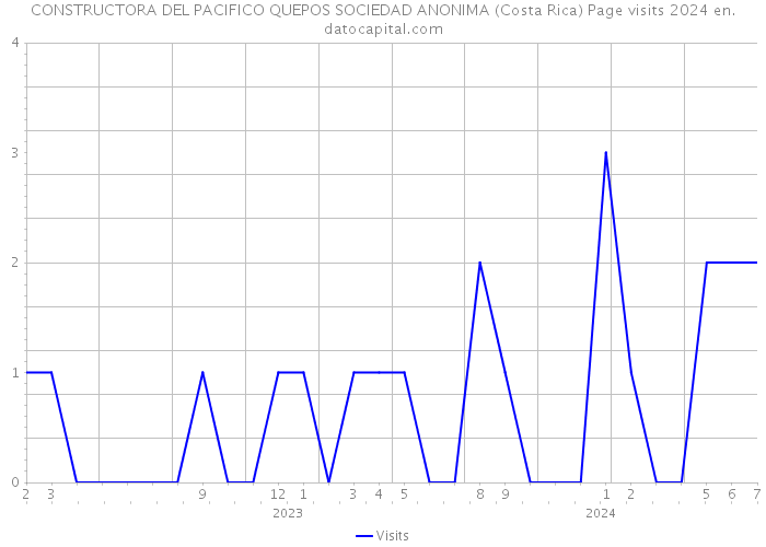 CONSTRUCTORA DEL PACIFICO QUEPOS SOCIEDAD ANONIMA (Costa Rica) Page visits 2024 