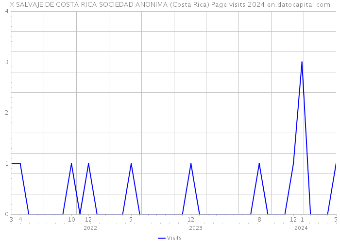 X SALVAJE DE COSTA RICA SOCIEDAD ANONIMA (Costa Rica) Page visits 2024 