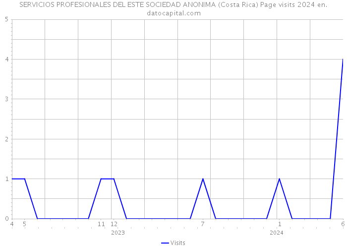 SERVICIOS PROFESIONALES DEL ESTE SOCIEDAD ANONIMA (Costa Rica) Page visits 2024 