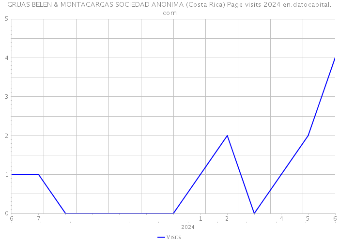 GRUAS BELEN & MONTACARGAS SOCIEDAD ANONIMA (Costa Rica) Page visits 2024 