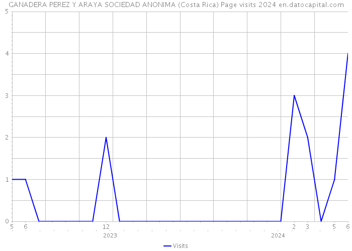 GANADERA PEREZ Y ARAYA SOCIEDAD ANONIMA (Costa Rica) Page visits 2024 