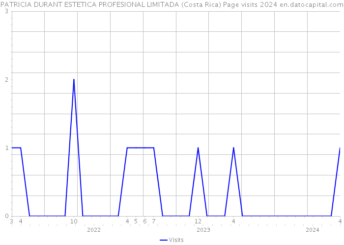 PATRICIA DURANT ESTETICA PROFESIONAL LIMITADA (Costa Rica) Page visits 2024 