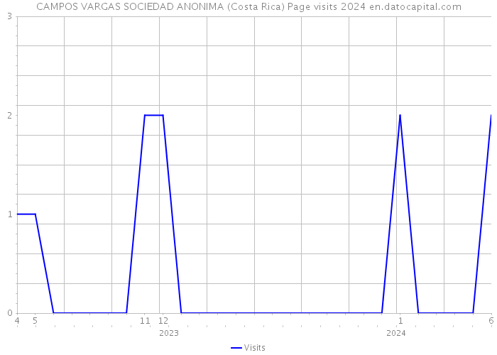 CAMPOS VARGAS SOCIEDAD ANONIMA (Costa Rica) Page visits 2024 