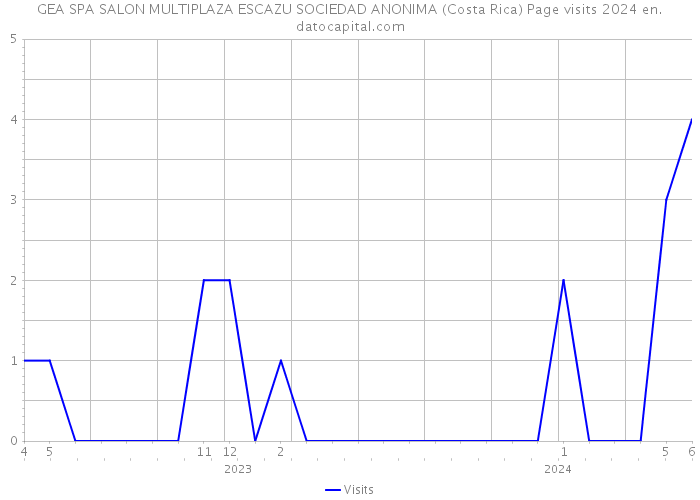 GEA SPA SALON MULTIPLAZA ESCAZU SOCIEDAD ANONIMA (Costa Rica) Page visits 2024 