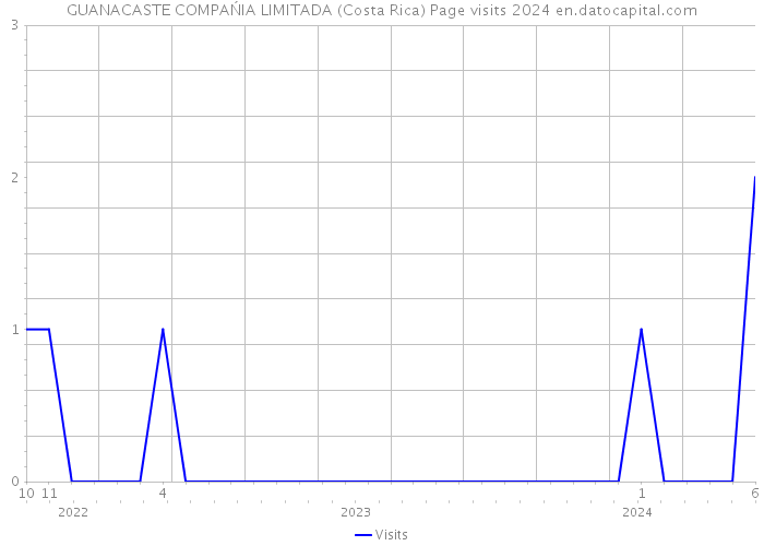 GUANACASTE COMPAŃIA LIMITADA (Costa Rica) Page visits 2024 