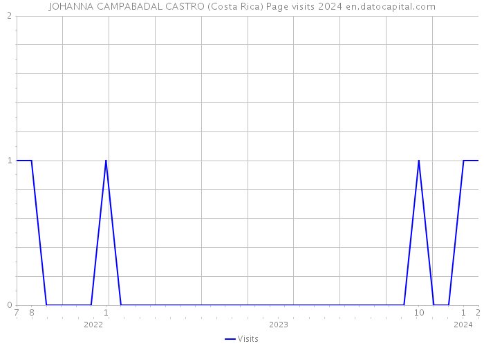 JOHANNA CAMPABADAL CASTRO (Costa Rica) Page visits 2024 