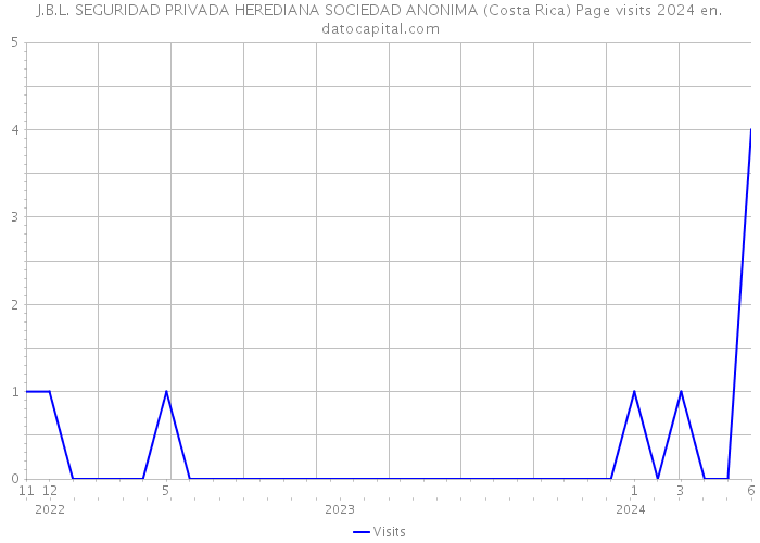 J.B.L. SEGURIDAD PRIVADA HEREDIANA SOCIEDAD ANONIMA (Costa Rica) Page visits 2024 