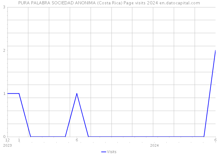 PURA PALABRA SOCIEDAD ANONIMA (Costa Rica) Page visits 2024 