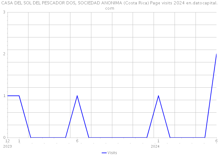 CASA DEL SOL DEL PESCADOR DOS, SOCIEDAD ANONIMA (Costa Rica) Page visits 2024 