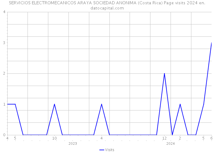 SERVICIOS ELECTROMECANICOS ARAYA SOCIEDAD ANONIMA (Costa Rica) Page visits 2024 