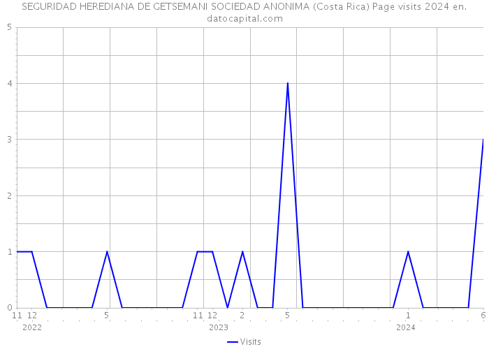 SEGURIDAD HEREDIANA DE GETSEMANI SOCIEDAD ANONIMA (Costa Rica) Page visits 2024 