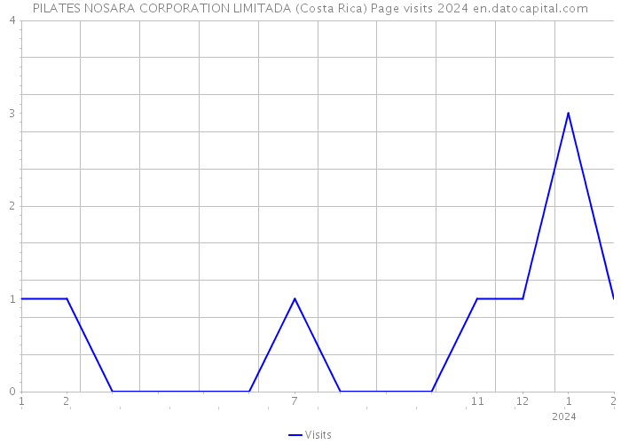 PILATES NOSARA CORPORATION LIMITADA (Costa Rica) Page visits 2024 