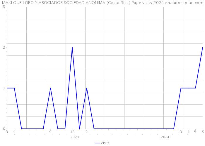 MAKLOUF LOBO Y ASOCIADOS SOCIEDAD ANONIMA (Costa Rica) Page visits 2024 