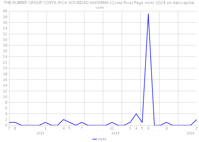 THE RUBBER GROUP COSTA RICA SOCIEDAD ANONIMA (Costa Rica) Page visits 2024 