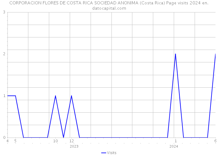 CORPORACION FLORES DE COSTA RICA SOCIEDAD ANONIMA (Costa Rica) Page visits 2024 