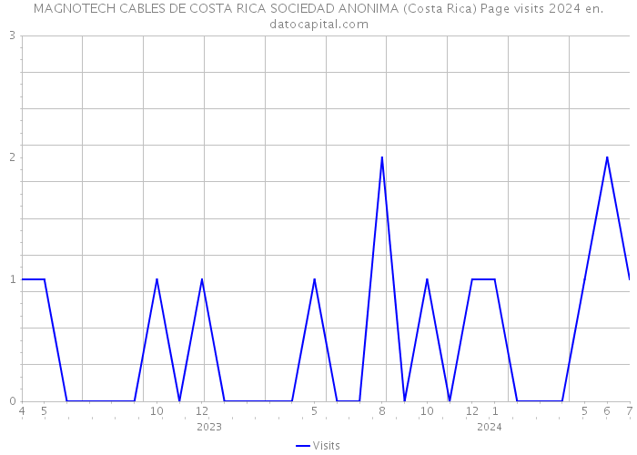 MAGNOTECH CABLES DE COSTA RICA SOCIEDAD ANONIMA (Costa Rica) Page visits 2024 