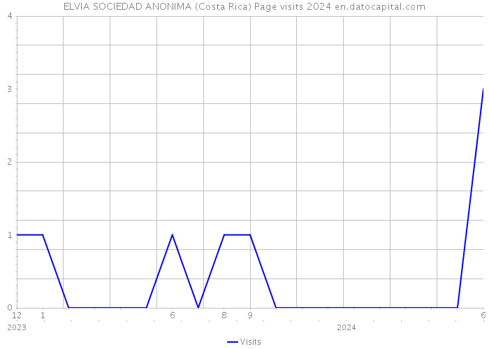 ELVIA SOCIEDAD ANONIMA (Costa Rica) Page visits 2024 