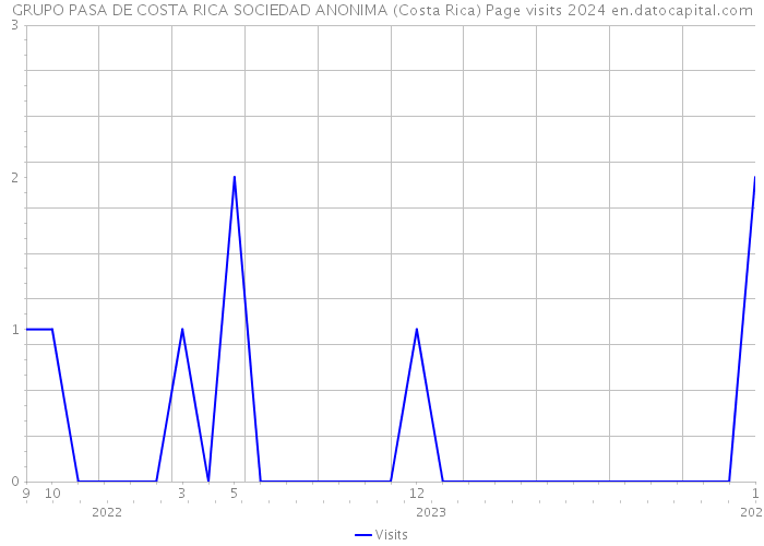 GRUPO PASA DE COSTA RICA SOCIEDAD ANONIMA (Costa Rica) Page visits 2024 