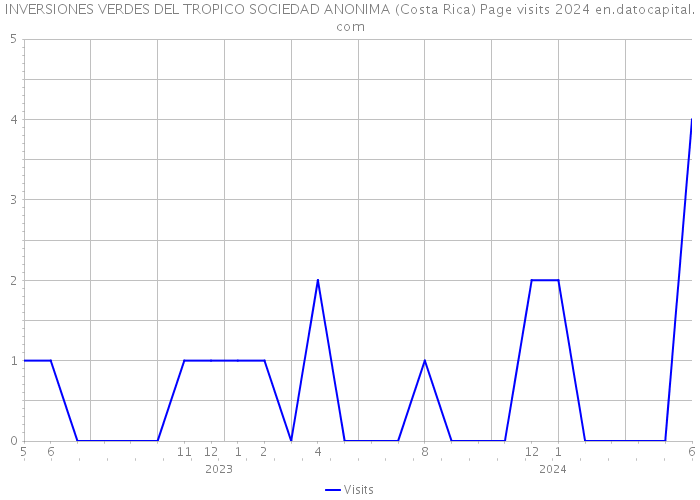 INVERSIONES VERDES DEL TROPICO SOCIEDAD ANONIMA (Costa Rica) Page visits 2024 