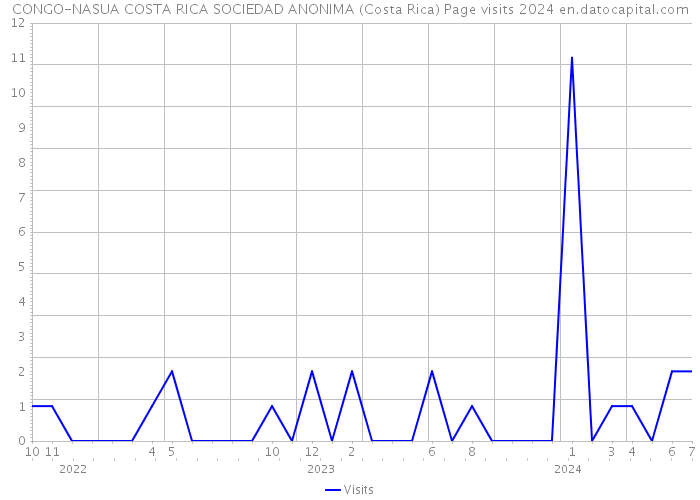 CONGO-NASUA COSTA RICA SOCIEDAD ANONIMA (Costa Rica) Page visits 2024 