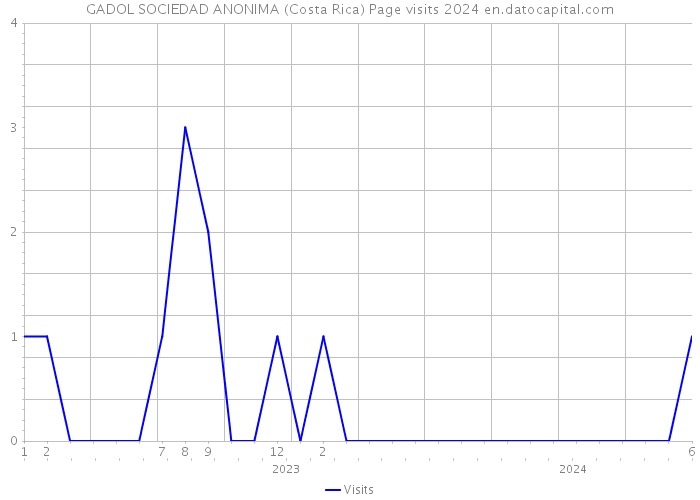 GADOL SOCIEDAD ANONIMA (Costa Rica) Page visits 2024 