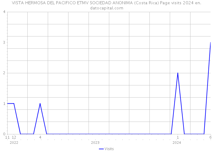 VISTA HERMOSA DEL PACIFICO ETMV SOCIEDAD ANONIMA (Costa Rica) Page visits 2024 