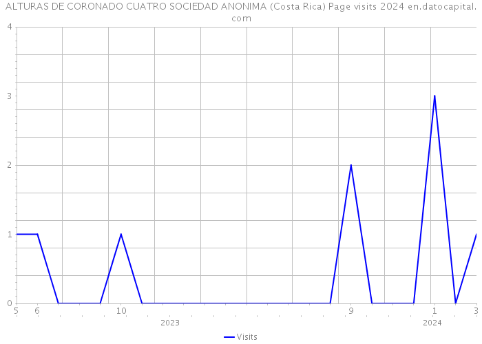 ALTURAS DE CORONADO CUATRO SOCIEDAD ANONIMA (Costa Rica) Page visits 2024 