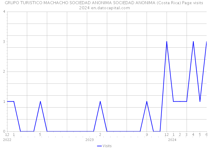 GRUPO TURISTICO MACHACHO SOCIEDAD ANONIMA SOCIEDAD ANONIMA (Costa Rica) Page visits 2024 