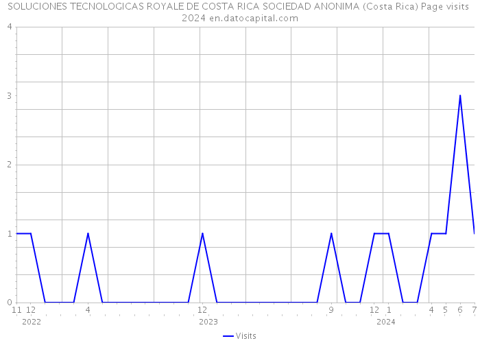 SOLUCIONES TECNOLOGICAS ROYALE DE COSTA RICA SOCIEDAD ANONIMA (Costa Rica) Page visits 2024 