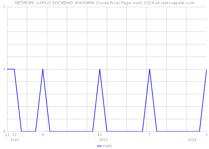NETWORK CARGO SOCIEDAD ANONIMA (Costa Rica) Page visits 2024 