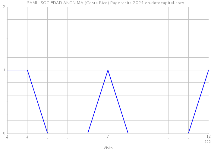 SAMIL SOCIEDAD ANONIMA (Costa Rica) Page visits 2024 