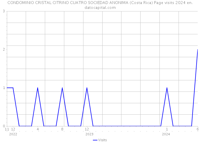 CONDOMINIO CRISTAL CITRINO CUATRO SOCIEDAD ANONIMA (Costa Rica) Page visits 2024 