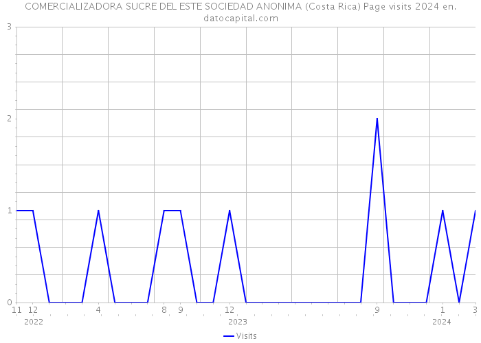 COMERCIALIZADORA SUCRE DEL ESTE SOCIEDAD ANONIMA (Costa Rica) Page visits 2024 