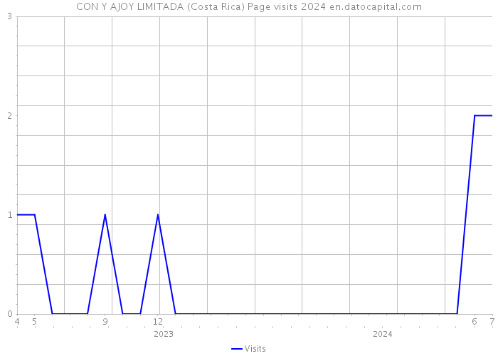 CON Y AJOY LIMITADA (Costa Rica) Page visits 2024 