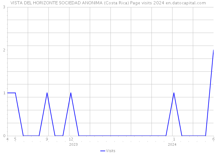 VISTA DEL HORIZONTE SOCIEDAD ANONIMA (Costa Rica) Page visits 2024 